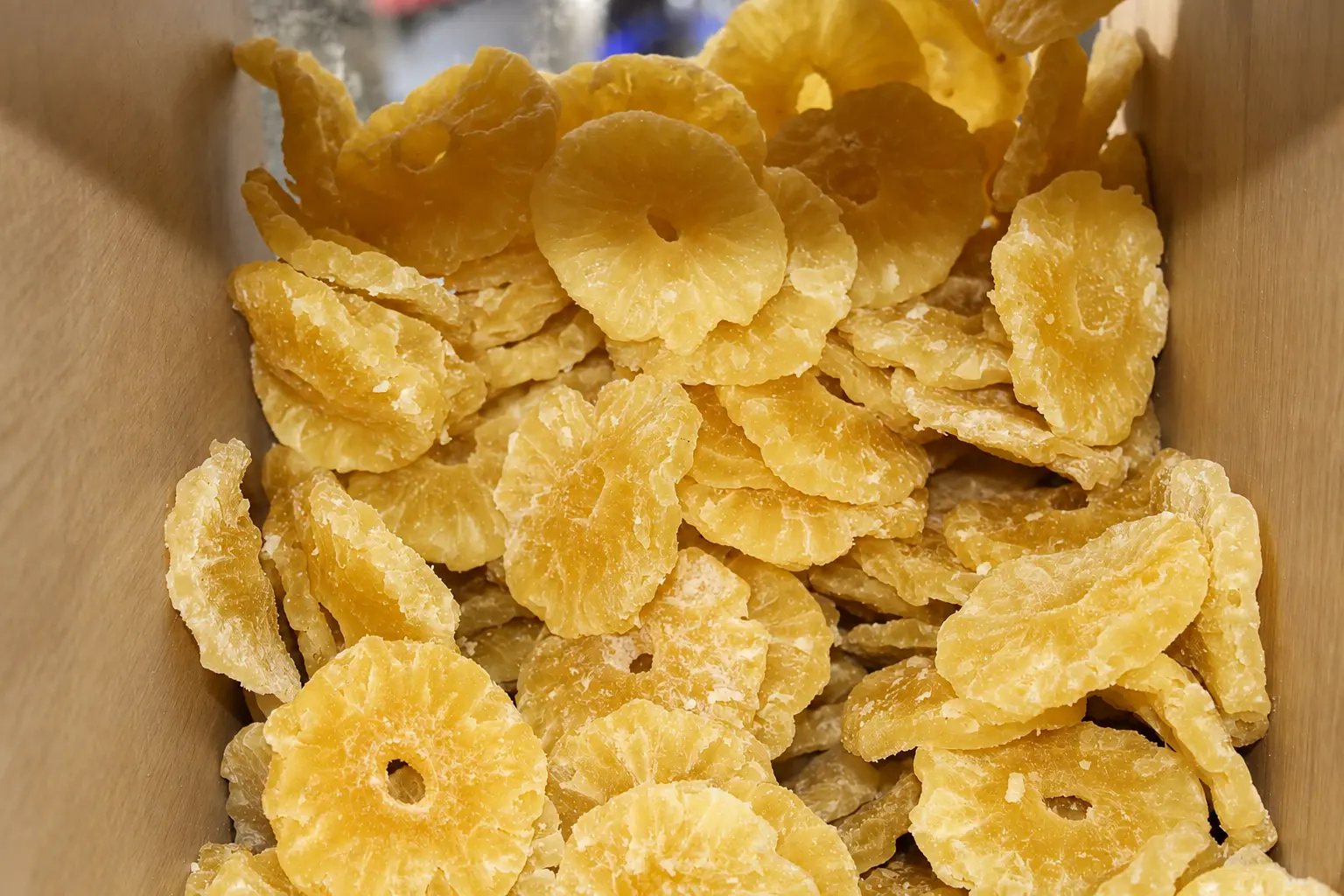 Rodajas de piña deshidratada